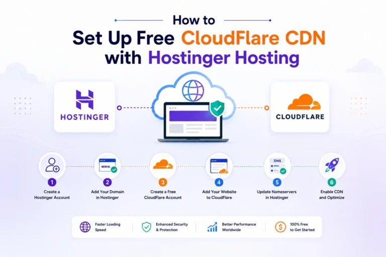 How to Set Up Free CloudFlare CDN with Hostinger Hosting