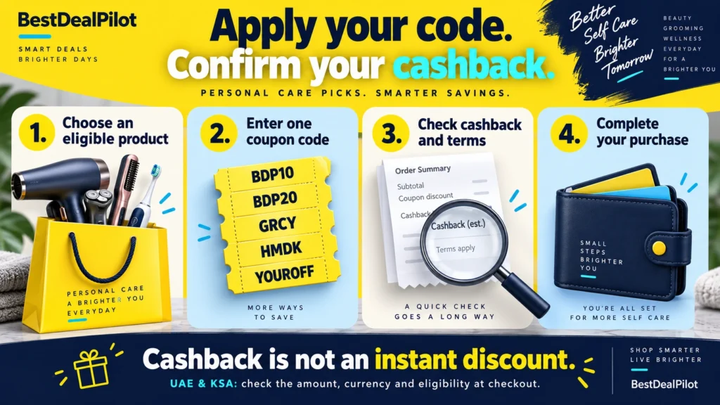 Best Noon Electronic Personal Care Coupon Code Cashback Upto AED75-4