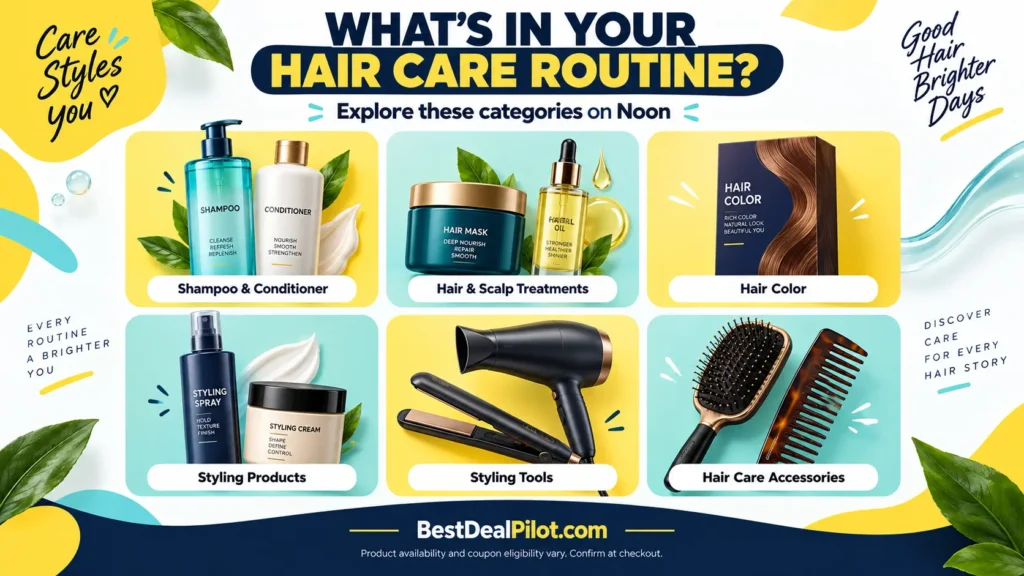 Best Noon Hair Personal Care Coupon Code Cashback AED75-3