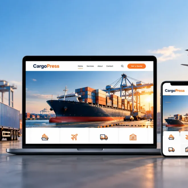 Best NVOCC Shipping Company Website Template WordPress