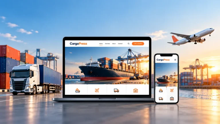 Best NVOCC Shipping Company Website Template WordPress