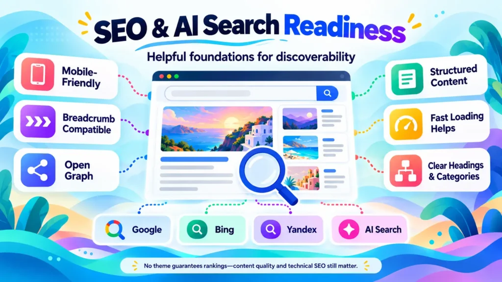 SEO and AI Search of Wavy Speed-Optimized SEO Optimization Lightweight News Magazine Fast WordPress Blog Theme Lifetime