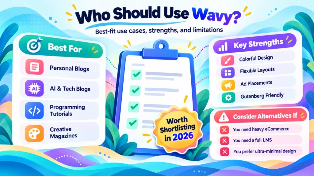 Wavy Speed-Optimized SEO Optimization Lightweight News Magazine Fast WordPress Blog Theme Lifetime
