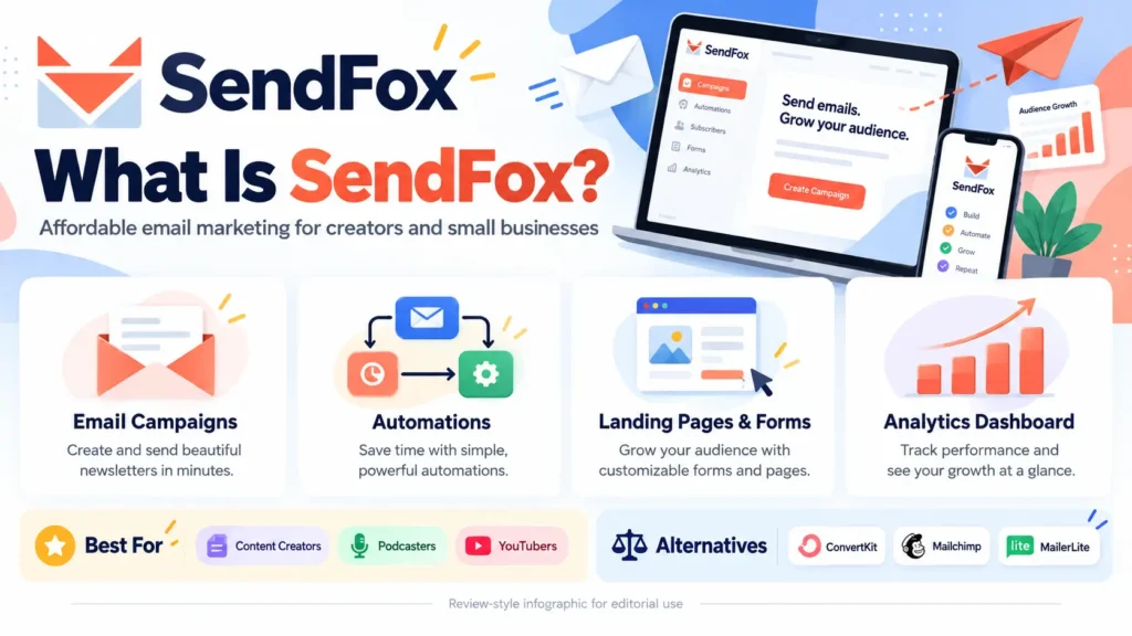 What is SendFox Best Email Marketing Software Tool Service Lifetime
