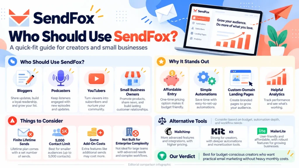 Who Should Use SendFox Best Email Marketing Software Tool Service Lifetime